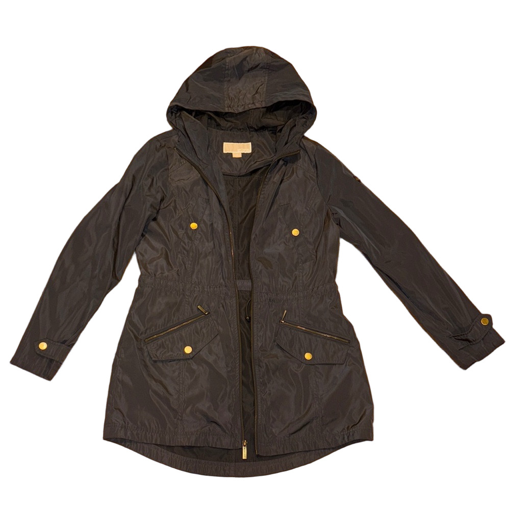 Women's Michael Michael Kors Dark Gray Hooded Jacket